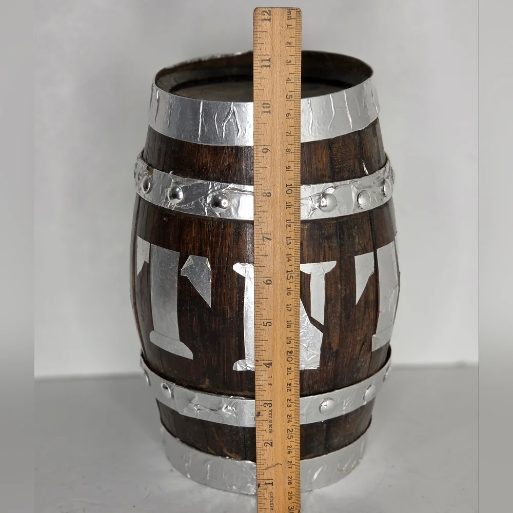 Handmade Upcycled TNT Wooden Whiskey Barrel‎ July 4th Porch Decor